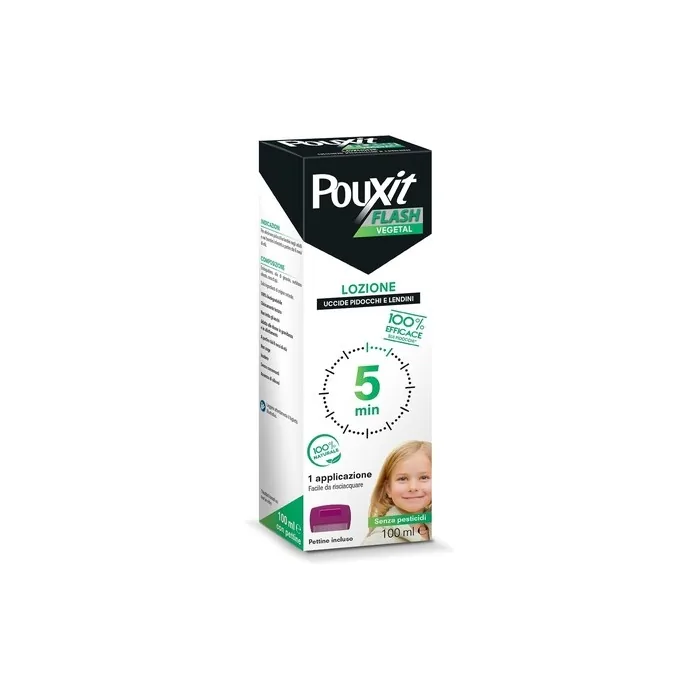 Pouxit Flash Vegetal Lice and Nits Treatment with Natural Ingredients