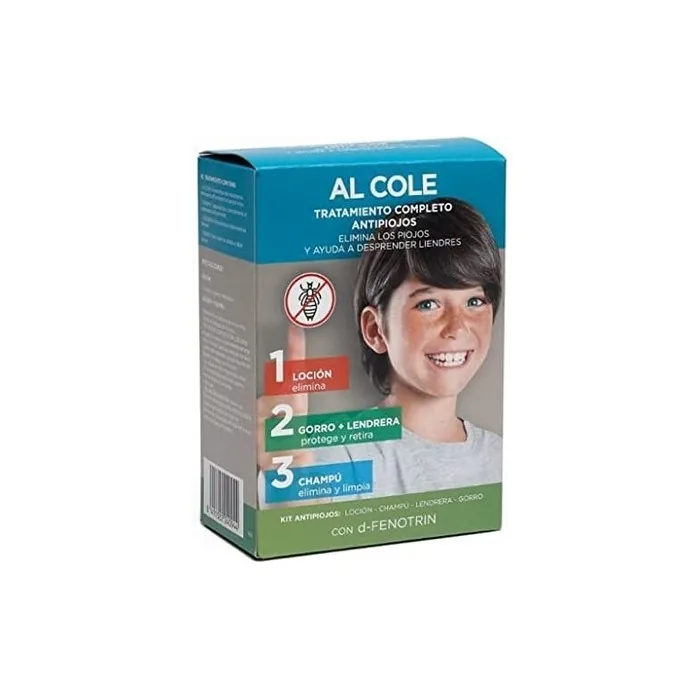 AL COLE Lice Lotion Pack Anti-200ml + Shampoo 200ml + Hat and Nit
