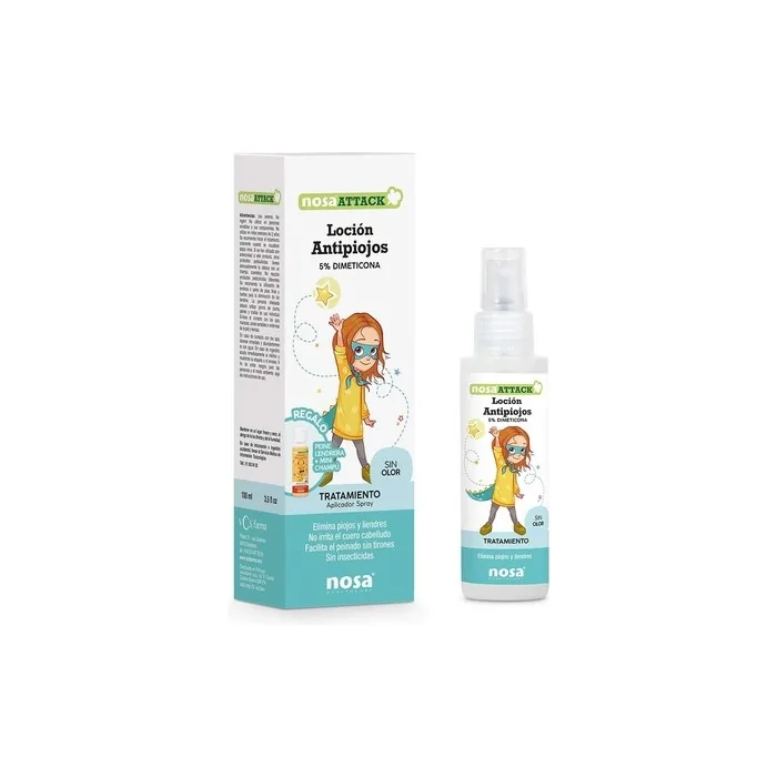 Nosaattack Anti-Lice Lotion 5% Dimethicone Odorless 100ml