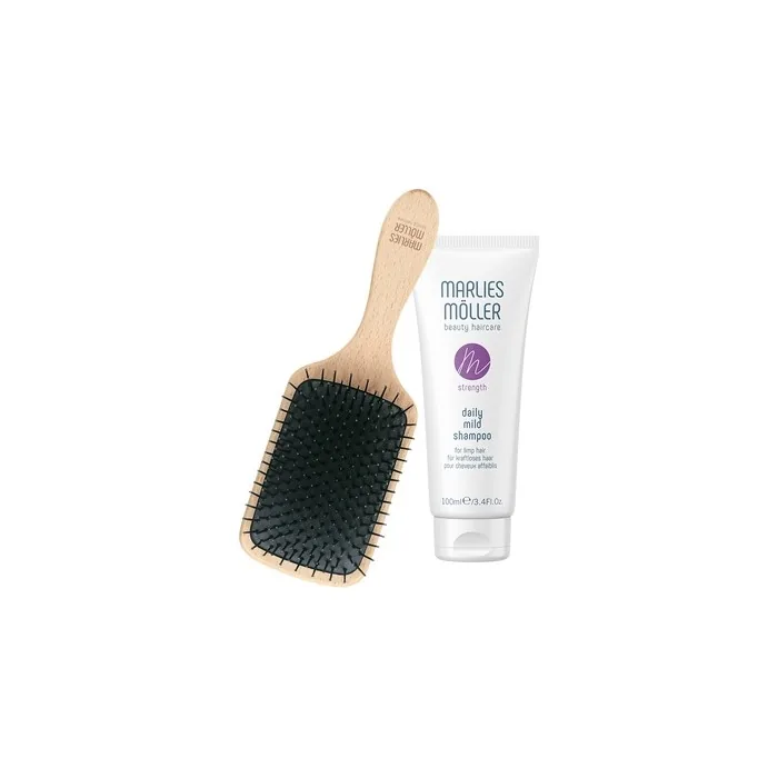 Marlies Moller Marine Moisture Scalp Brush Daily Mild Silicone Free Hair Shampoo Deep Cleansing - 100 Ml