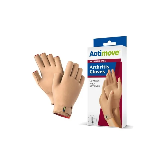 Actimove Arthritis Care Gloves for Pain Management - Beige, X-Large