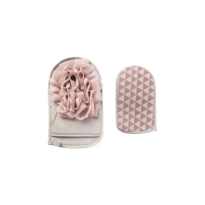 Ecarla Doublesided Bath Glove Pink 1 Piece