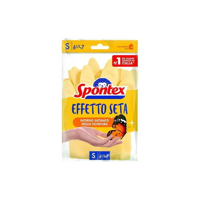 Spontex Silk Gloves Silky Smooth To The Skin Without, Size Ss Confezione