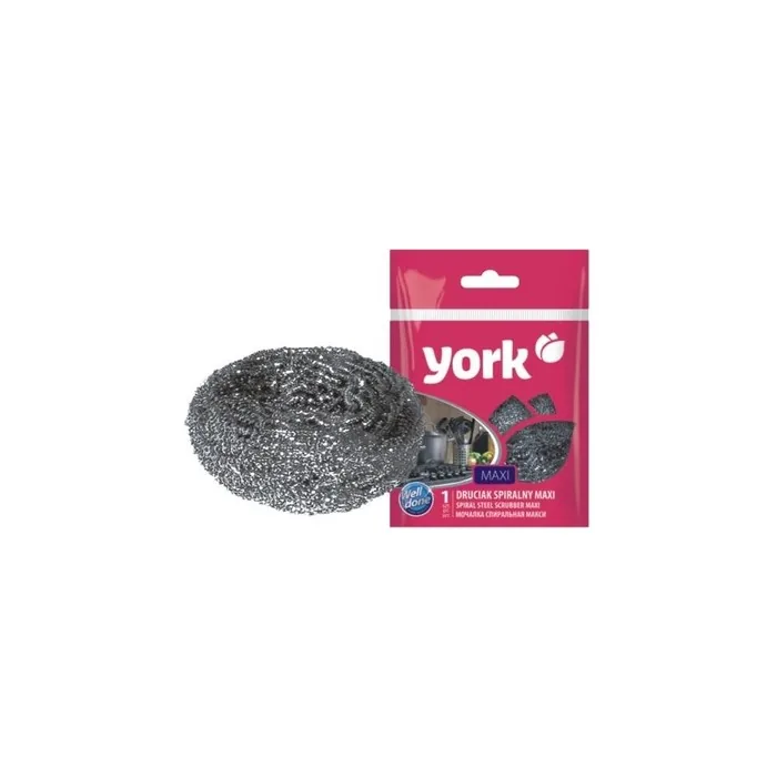 York Spiral Steel Scrubber MAXI 32g - Pack of 3