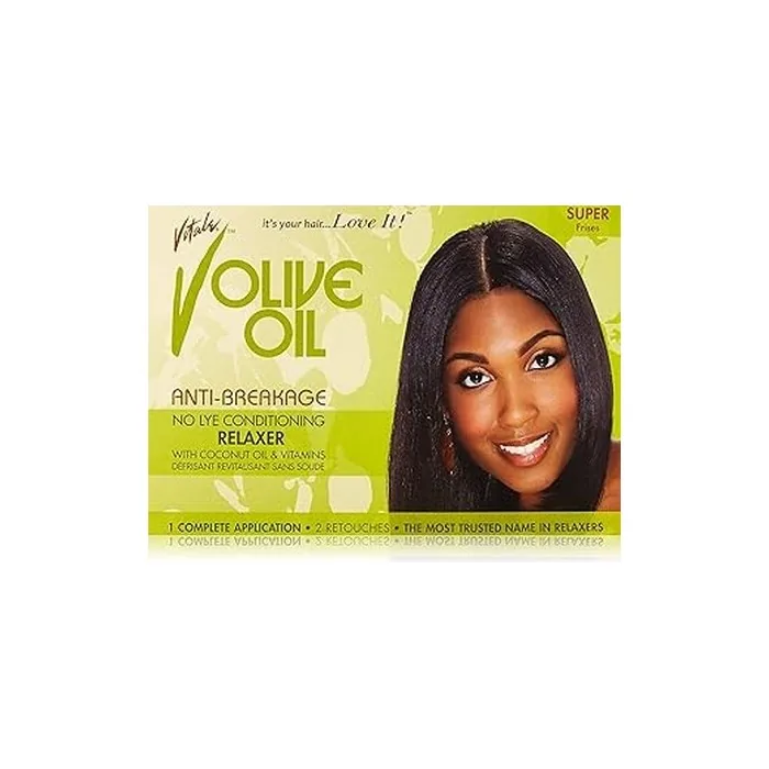 Vitale Olive Oil Sensitive Relaxer Kit Super - Gentle Hair Relaxer