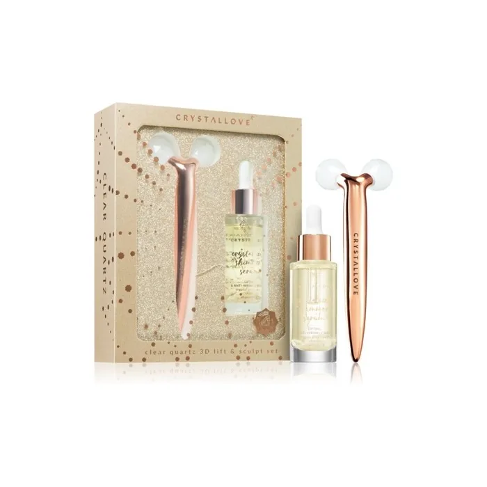 Crystallove Golden Clear Quartz 3d Lift & Sculpt Set