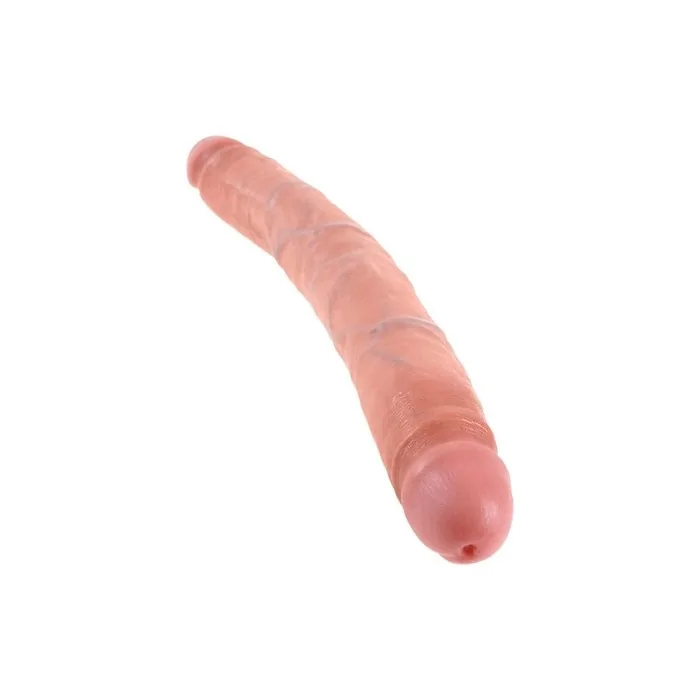 Pipedream King Cock Double Dildo Slim Doublekin Beige - 12.36 Inches