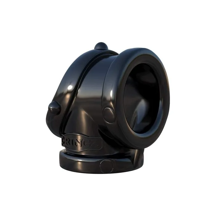 Fantasy C-Ringz Rock Hard Cock Pipe Penis Ring with Ball Stretcher Black