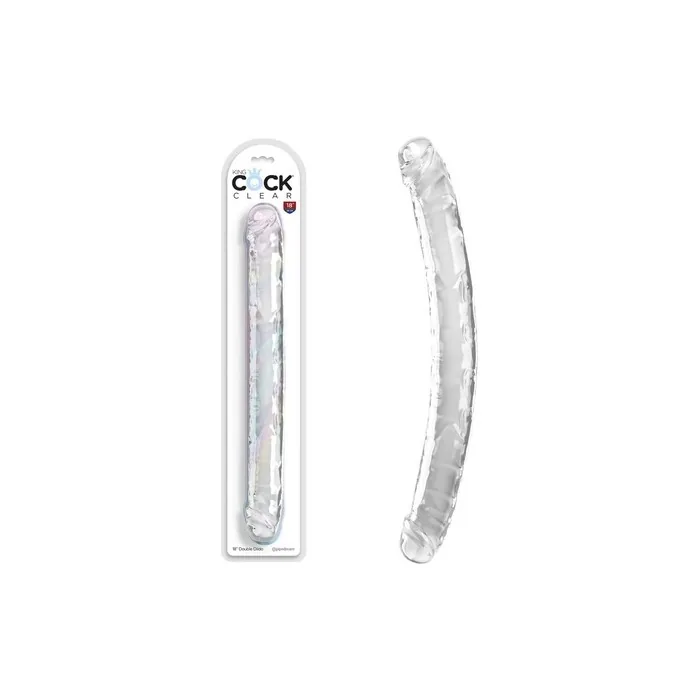 King Cock Clear Doubleended Dildo 46cm