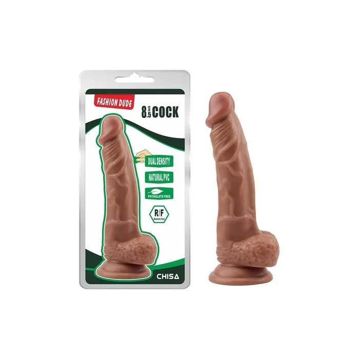 Dual Density Fashion Dildo 21 x 4.1 cm Tan