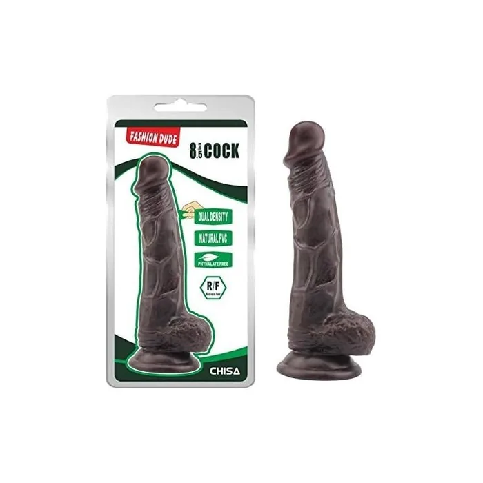 Dildo Dual Density Fashion Dude 21 x 4.1 cm Marron