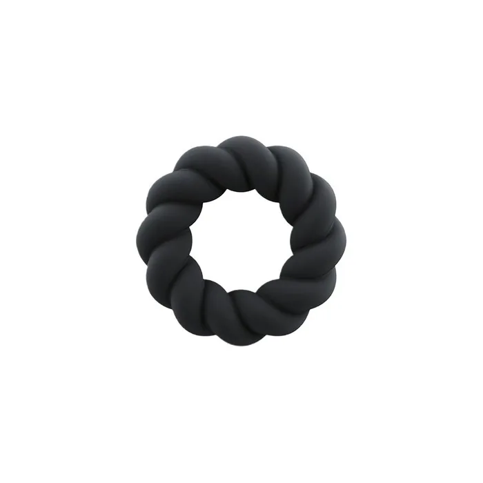 Rocksoff Twist Penis Ring Black Enhance Your Pleasure
