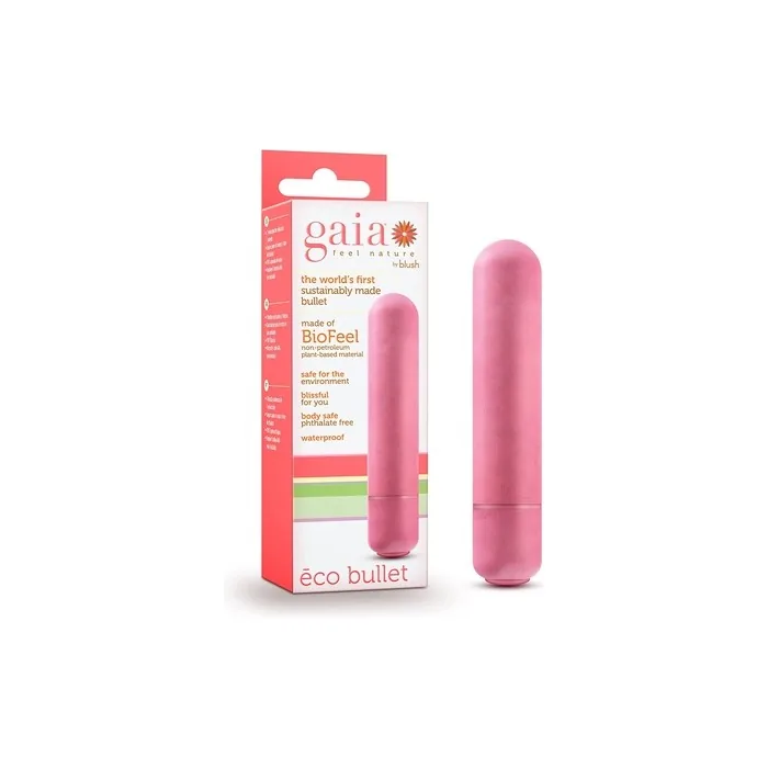 Gaia Eco Rechargeable Bullet Vibrator Coral