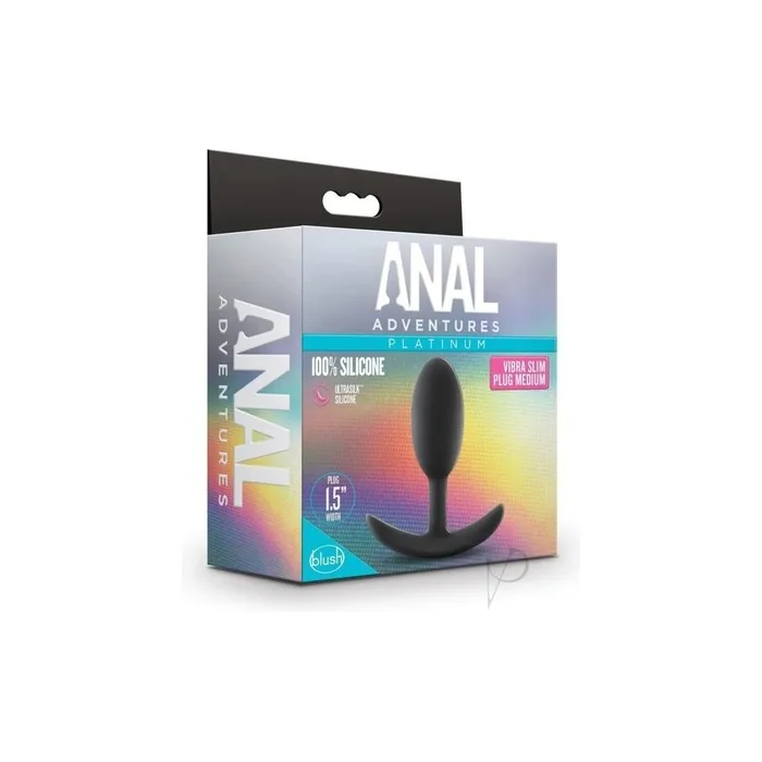 Anal Adventures - Vibra Slim Weighted Anal Plug - Medium