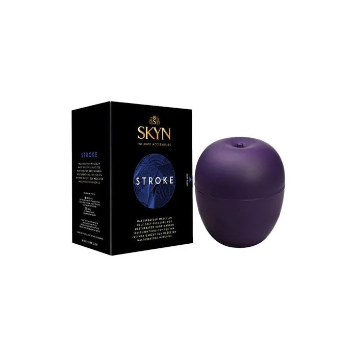 SKYN Stroke Egg Male Masturbator - Transparent Silicone 9.1 x 7 x 12.5 cm