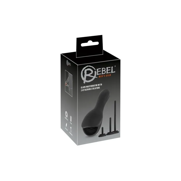 Rebel Glans Masturbator With 3 Attachable Dilators And Vibration