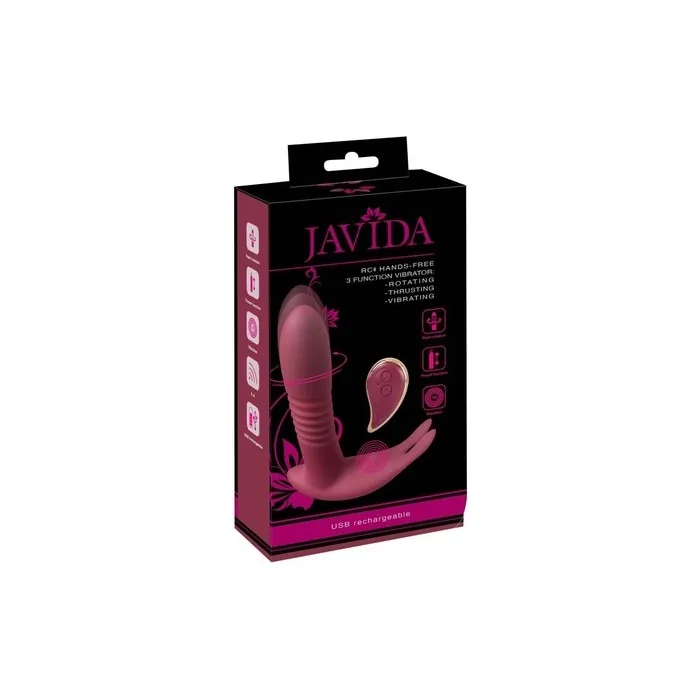 JAVIDA RC Hands-free 3-Function Vibrator Red