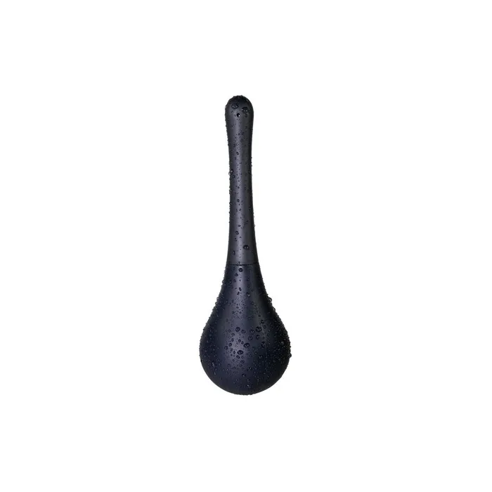 Rebel Black Anal Shower with Removable Spray Nozzle and Pump Ball 250ml Capacity