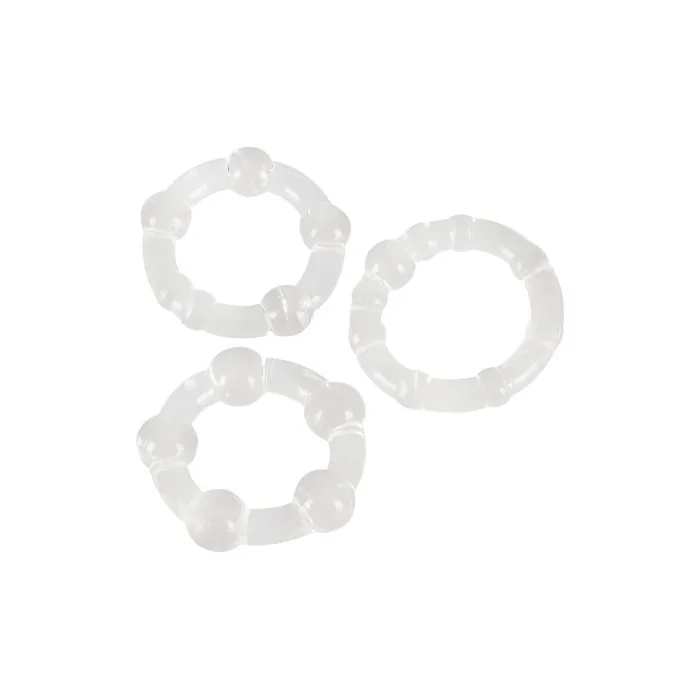 Orion Get Hard Clear Silicone Penisscrotum Rings