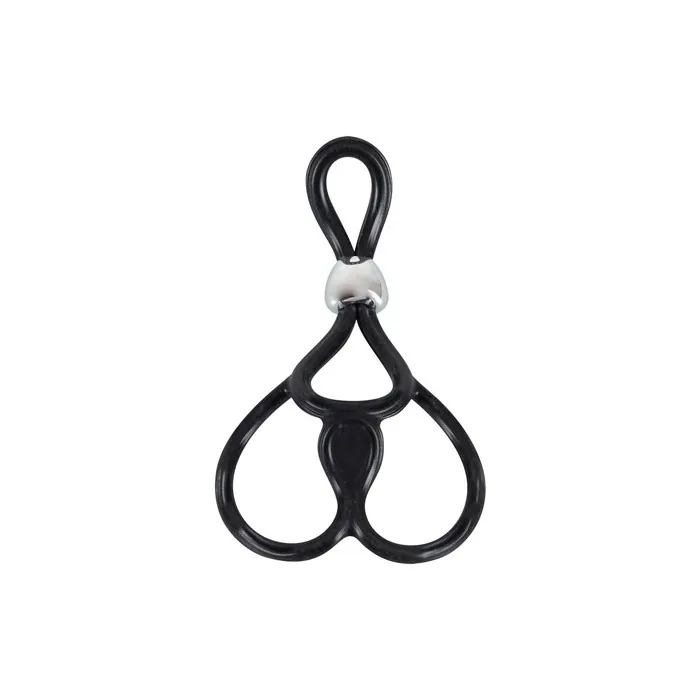 You2toys Triple Ball And Cock Ring Two Testicle Rings And A Penis Ring For Him