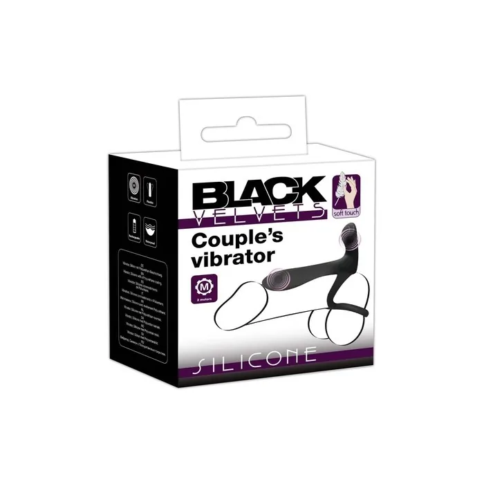 Black Velvets Couple S Vibrator Black One Size