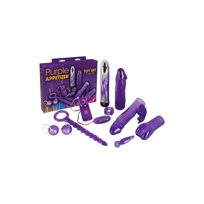 Purple Appetizer Set With Sex Toys
