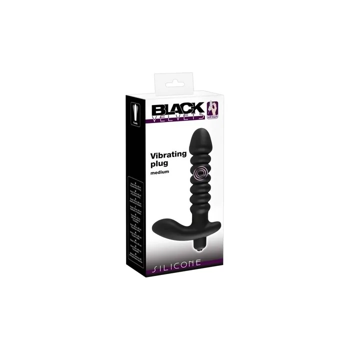 You2toys Black Velvets Vibrating Plug Medium
