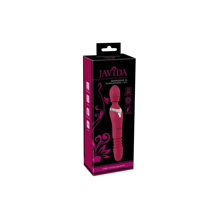 Javida Warming & Thrusting Massage Wand With Heat