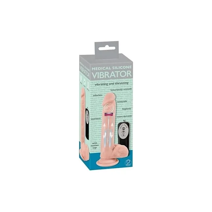 You2toys, Medical Silicone Thrusting Vibrator Rotating Natural Vibrator For