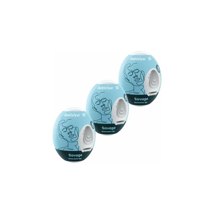 Savage Masturbator Eggs Set - A Unique Collection For Enhanced Pleasure