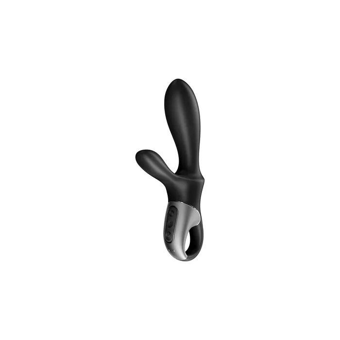 Satisfyer Heat Climax+ Anal Vibrator With Stimulation In Black