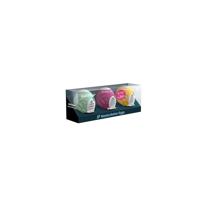 Satisfyer For Men Ovo Masturbator Set 3 A Set Of Three Masturbators