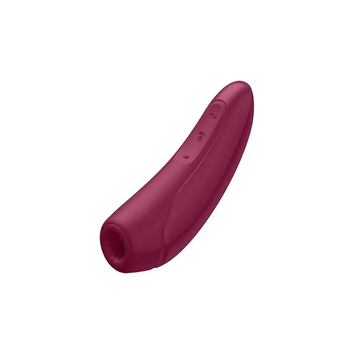 Satisfyer Curvy 1+ Air Pulse Stimulator & Vibrator - Rose Red