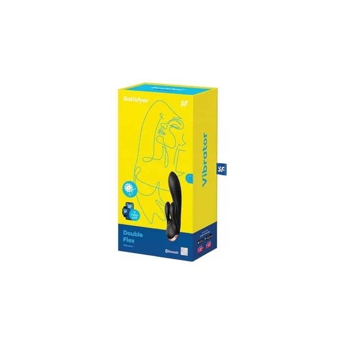 Satisfyer Double Flex Vibrator Black With App 1 Unit