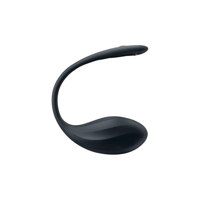 Satisfyer Ribbed Petal Vibrating Egg Black - A Unique Vibrating Egg Designed For Pleasure