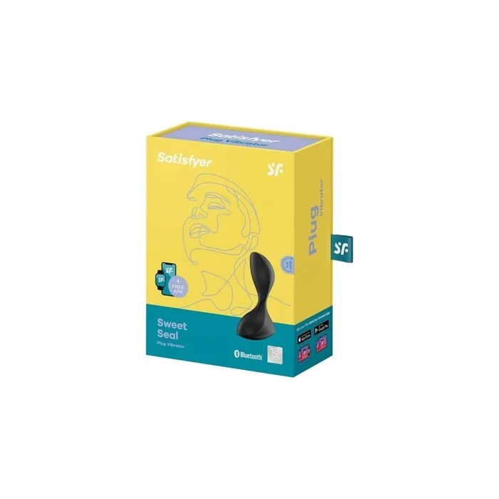 Satisfyer Sweet Seal Plug Vibrator Black With App 1 Unit