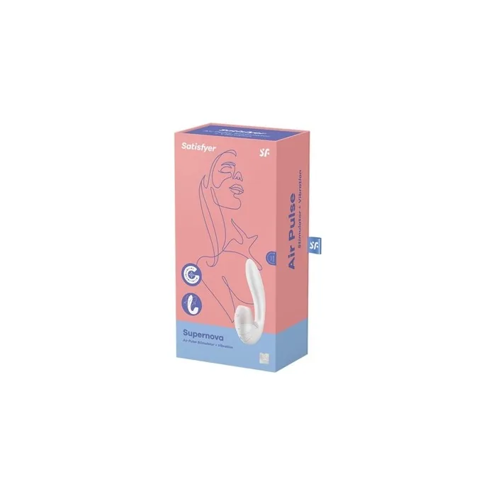 Satisfyer Supernova Air Stimulator And Vibrator White 1 Unit