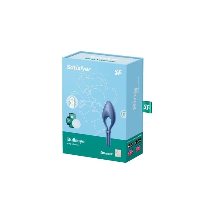 Satisfyer Bullseye Vibrating Ring Blue 1 Unit