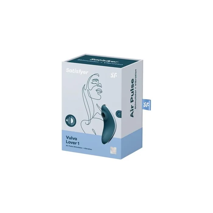 Satisfyer Vulva Lover 1 Vibrator And Air Stimulator Blue