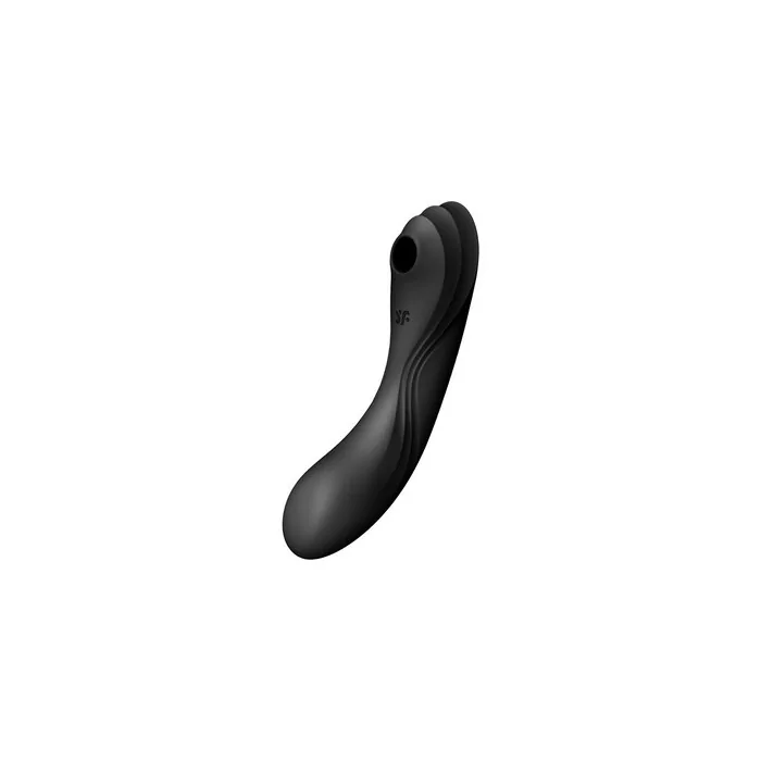 Satisfyer Curvy Trinity 4 Air Pulse Vibrator Clitoral Stimulator With Vibrations Black