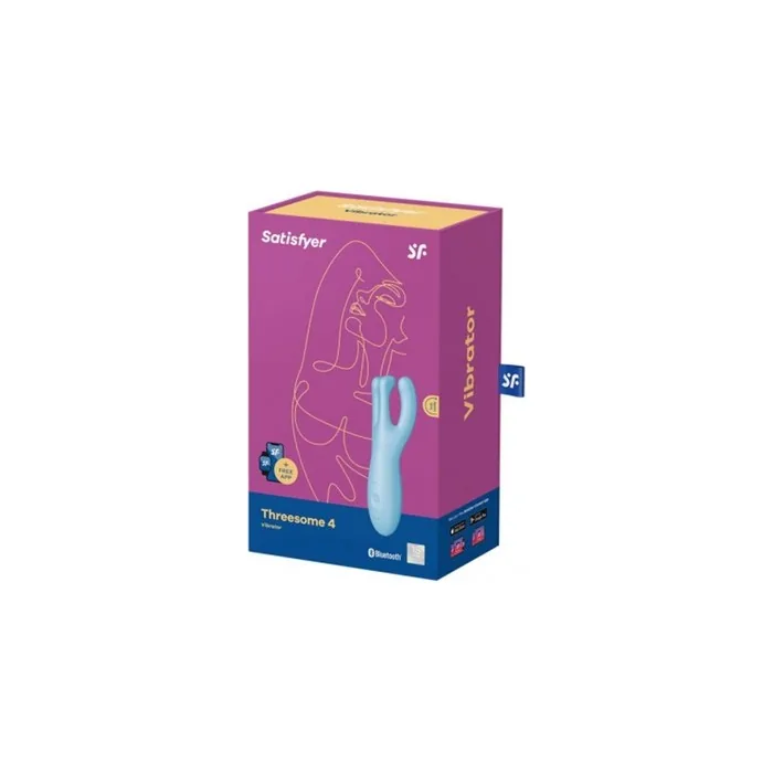 Satisfyer Threesome 4 Vibrator Blue 1 Unit