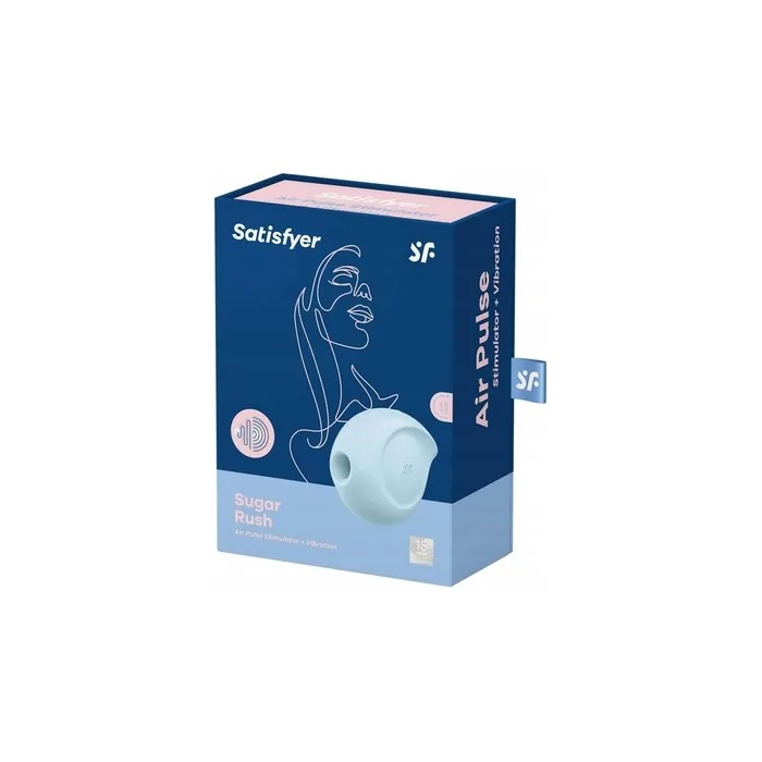 Satisfyer Sugar Rush Air Stimulator And Vibrator Blue 1 Unit