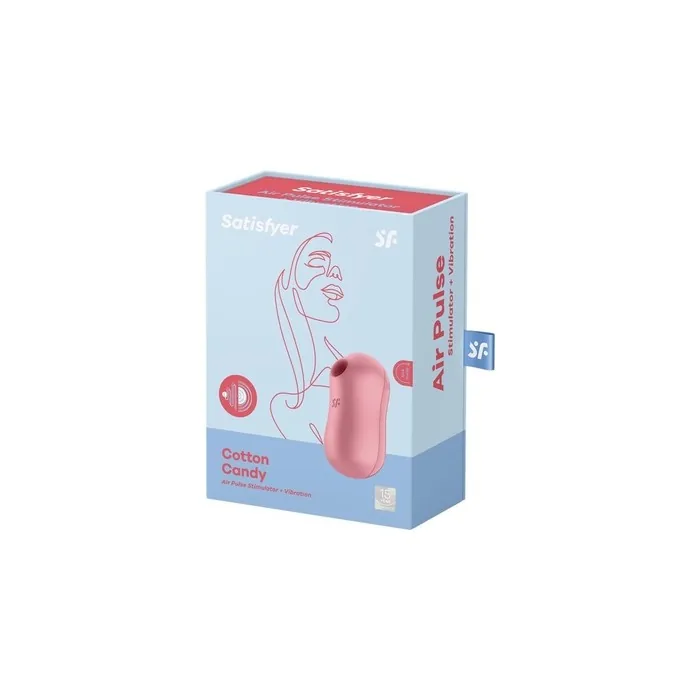 Satisfyer Cotton Candy Air Stimulator Light Red 1 Unit