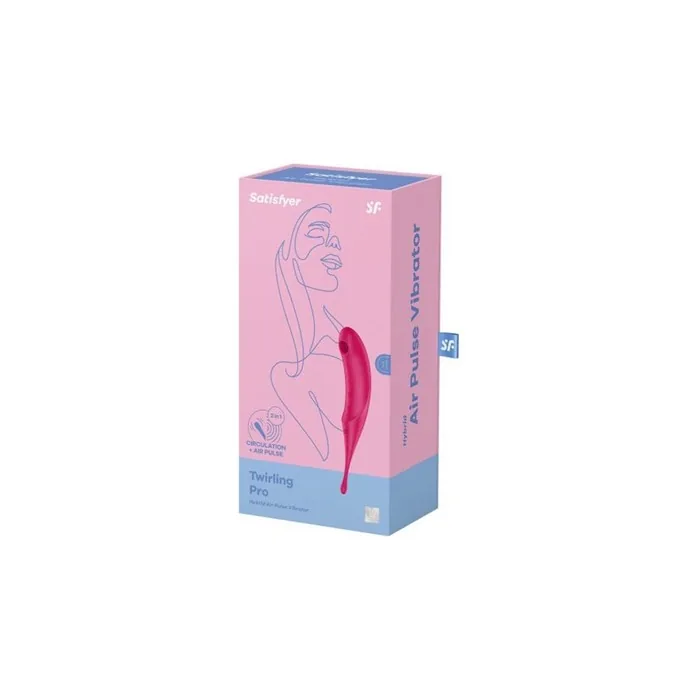 Satisfyer Twirling Pro Vibrator Air Pulse Hybrid Red 1 Unit