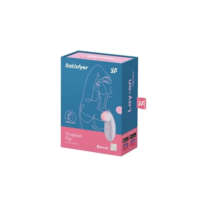 Satisfyer Tropical Tip Vibrator Layon Purple Bluetooth 1 Unit