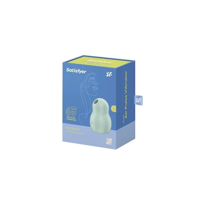 Satisfyer Pro To Go 1 Vibrator Double Air Pulse Mint 1 Unit
