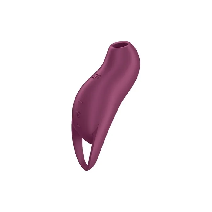 Satisfyer Pocket Pro 1 Pressure Wave Vibrator With 2 Motors 11 Pressure Wave Intensities 12 Vibration Programs Rechargeable Waterproof Ipx7 Skinfriendly Silicone Color Berry