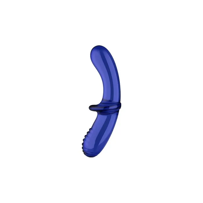 Satisfyer Double Crystal Glass Dildo - Light Blue