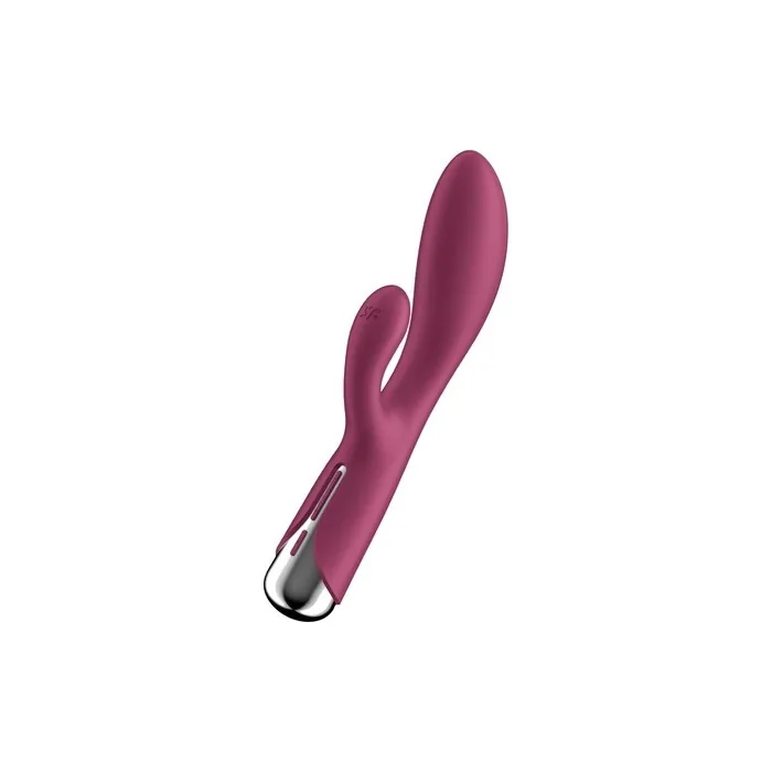 Satisfyer Spinning Rabbit 20 cm Rabbit Vibrator with 12 Vibration and 5 Rotation Programs Rechargeable Battery Waterproof IPX7 Color: Berry