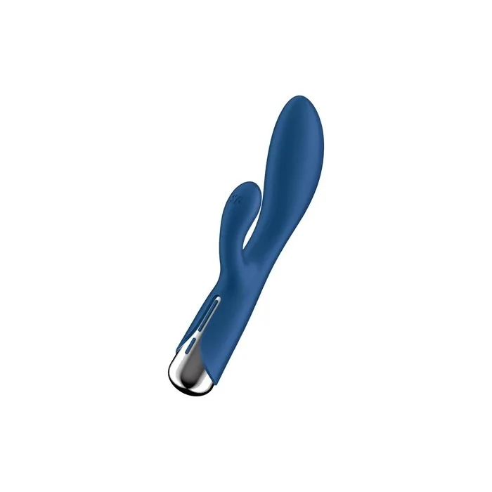 Satisfyer Spinning Rabbit 20 cm Rabbit Vibrator with 12 Vibrations and 5 Rotations Programs Rechargeable Battery Waterproof Blue
